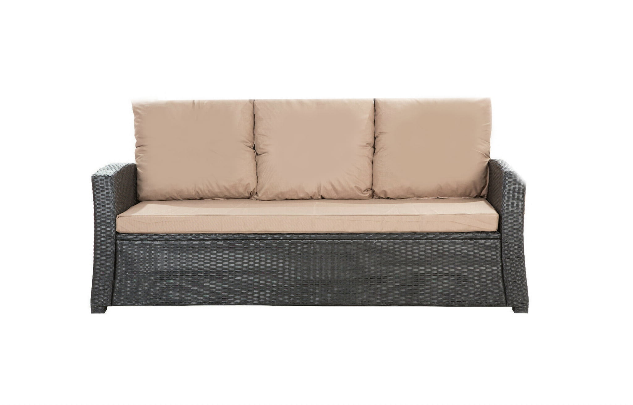 Cuscini Per Panca Da Giardino 2 Pezzi Neri 100x50x7 Cm In Tessuto Oxford