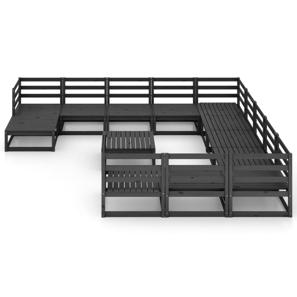 Salon de jardin 13 pcs Bois de pin massif 21 - 2