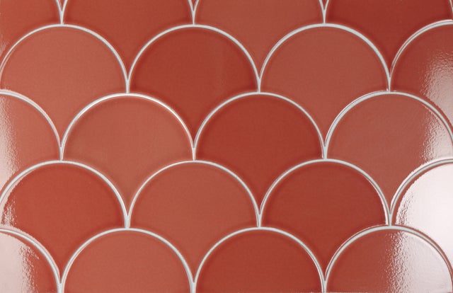 Plaque Murale En Céramique 35,5x28 Cm – Carrelage Blanc Fleurs Rouges Roses