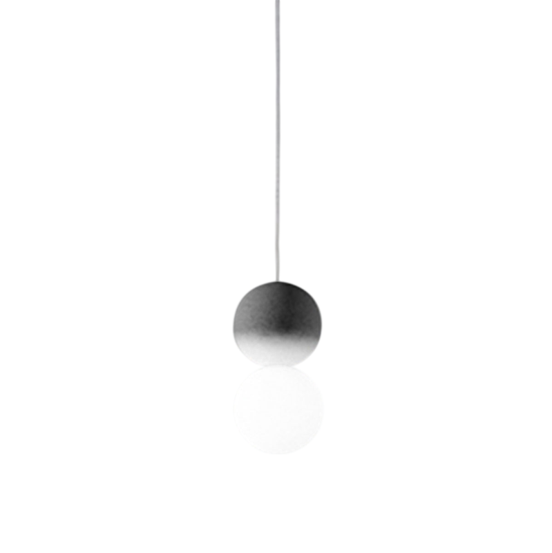 Gea Luce  Sfera, Lámpara Colgante Individual Con Esfera De Hormigón Y Cristal Opal, 1Xg9 Max 1X7w, Estructura Ip20 Gris/Oscuro/Blanca , Leroy Merlin
