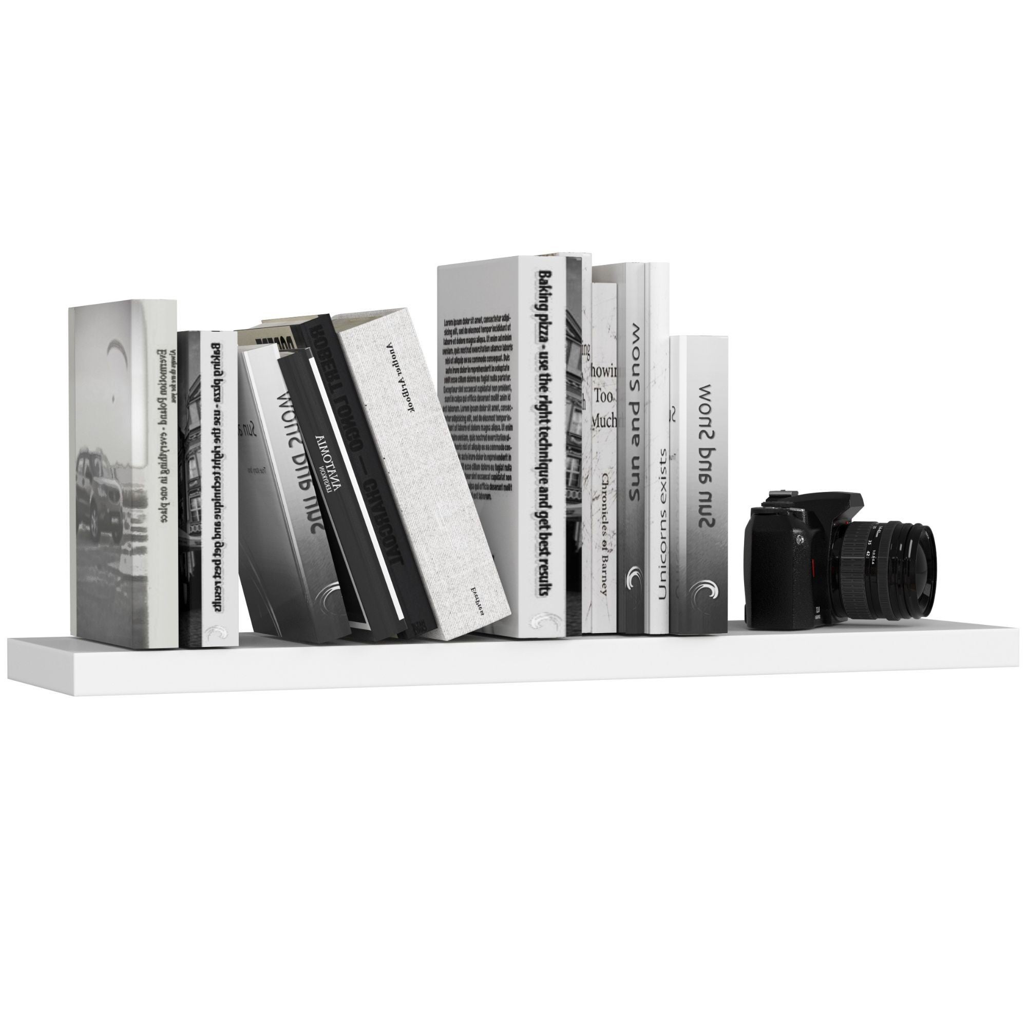 Półka AKORD PS4 Biała 80 cm kolor Biały mat 1 półka 80x20x3,2 cm