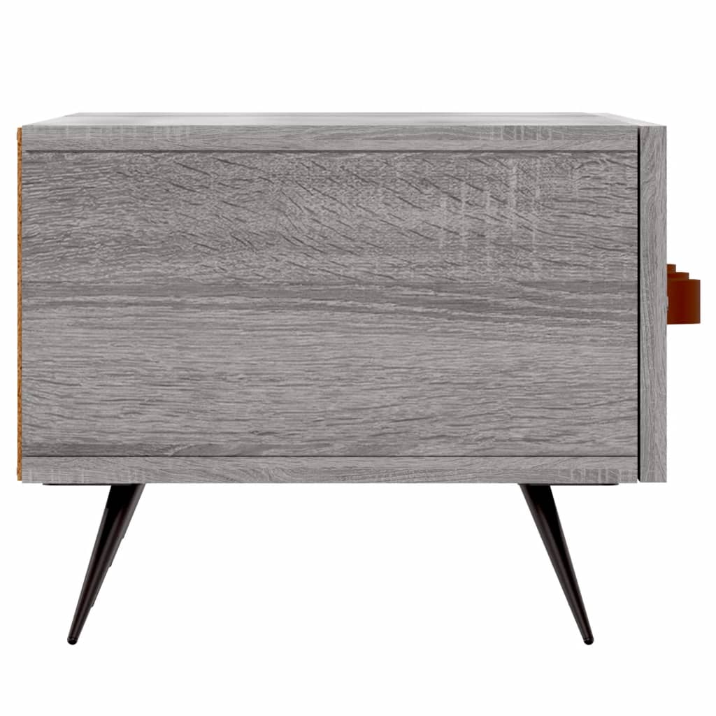 Meuble TV sonoma gris 150x36x30 bois d'ingénierie - 7