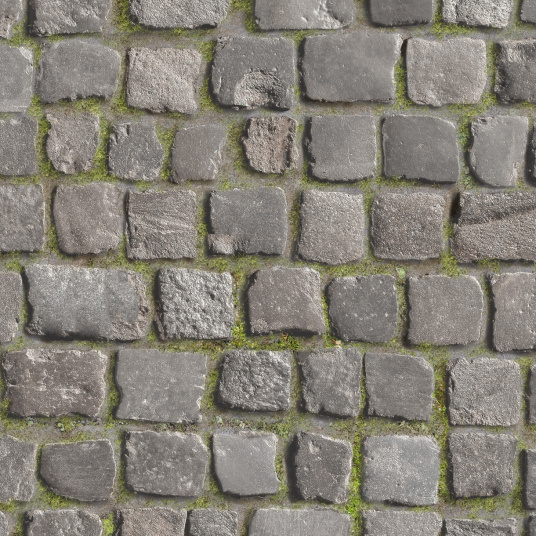 Suelo vinílico textil - relieve 3d - estampado adoquinado ciudad vieja - rollo 2m x 17m