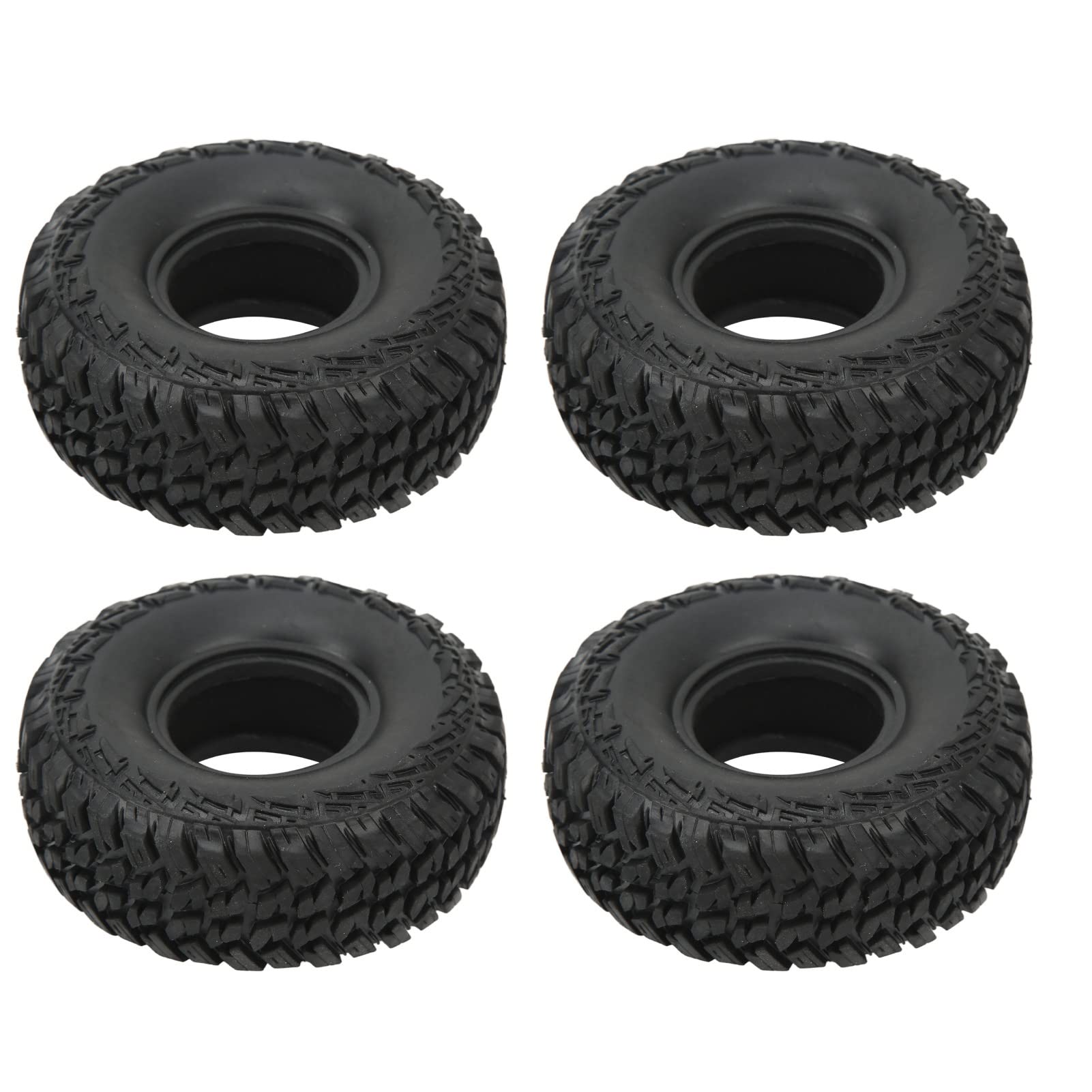 ANKROYU Jeu De 4 Pneus RC 1,9 Pouces - Caoutchouc, 120x45 Mm, Hexagone 12 Mm - Pour SCX10 TRX4 D90 - Adhérence Tout-terrain