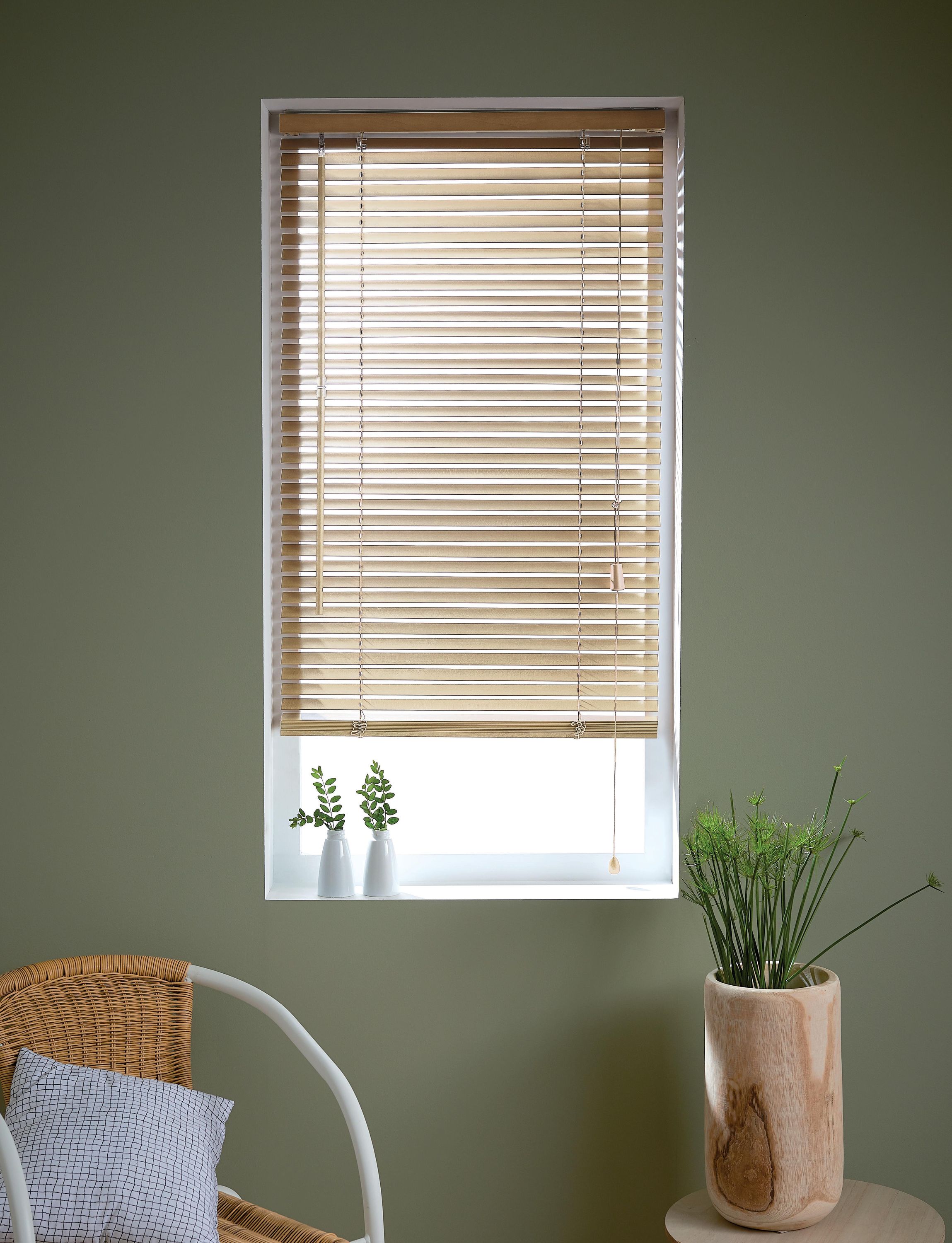 Estore laminado de madeira bege RUSHMORE - 27 mm - 40 x 150 cm - INSPIRE - 4