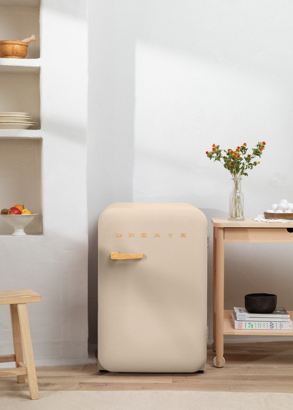 CREATE - FRIDGE RETRO 107L - Lodówka w stylu retro - Sable