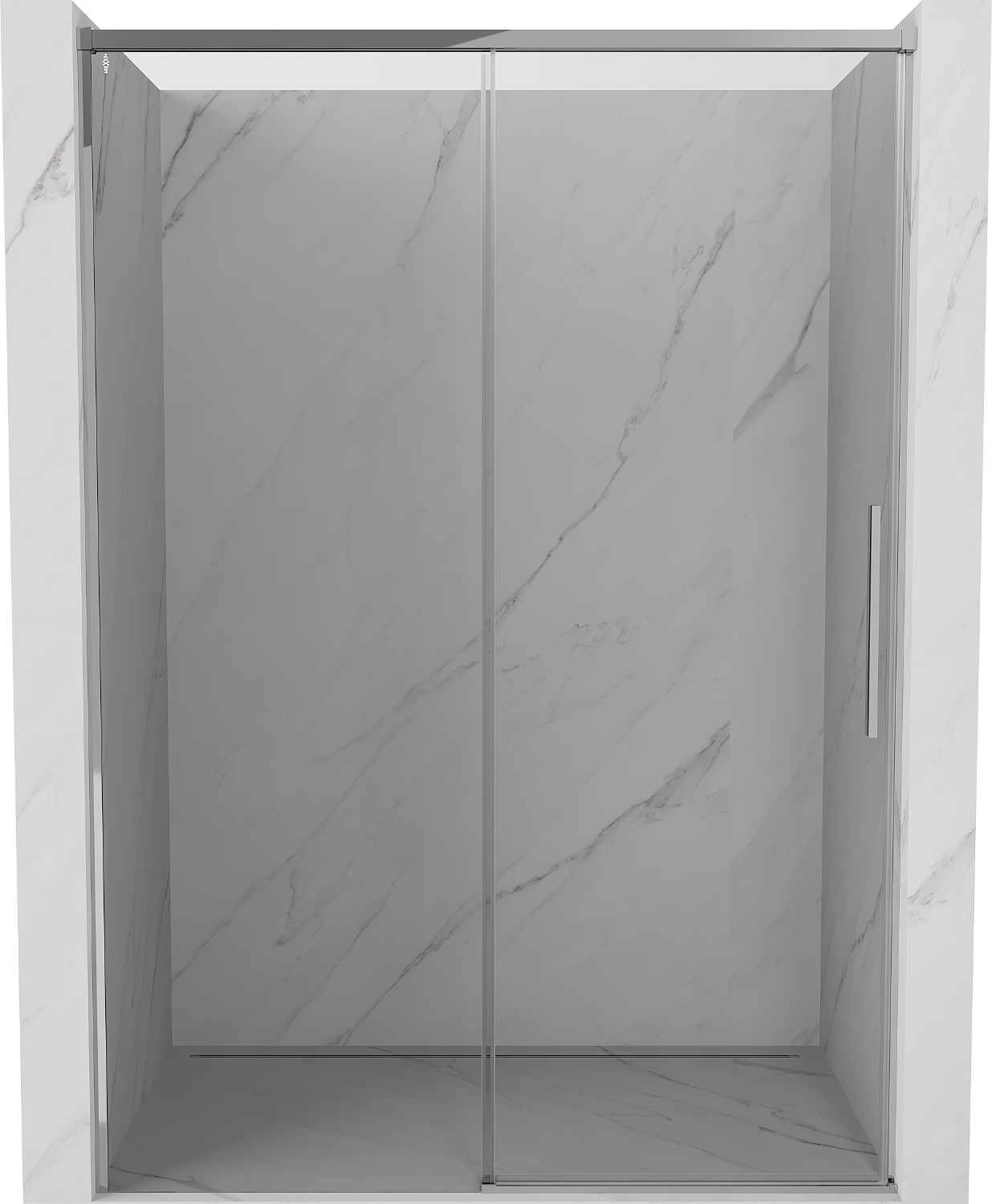 Mexen Rox drzwi prysznicowe rozsuwane 140 cm, transparent, chrom - 8C2-140-000-01-00