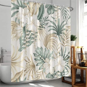 Tenda Da Doccia In Tessuto Con Anelli Grigi E Neri, 180 Cm - Foto 8