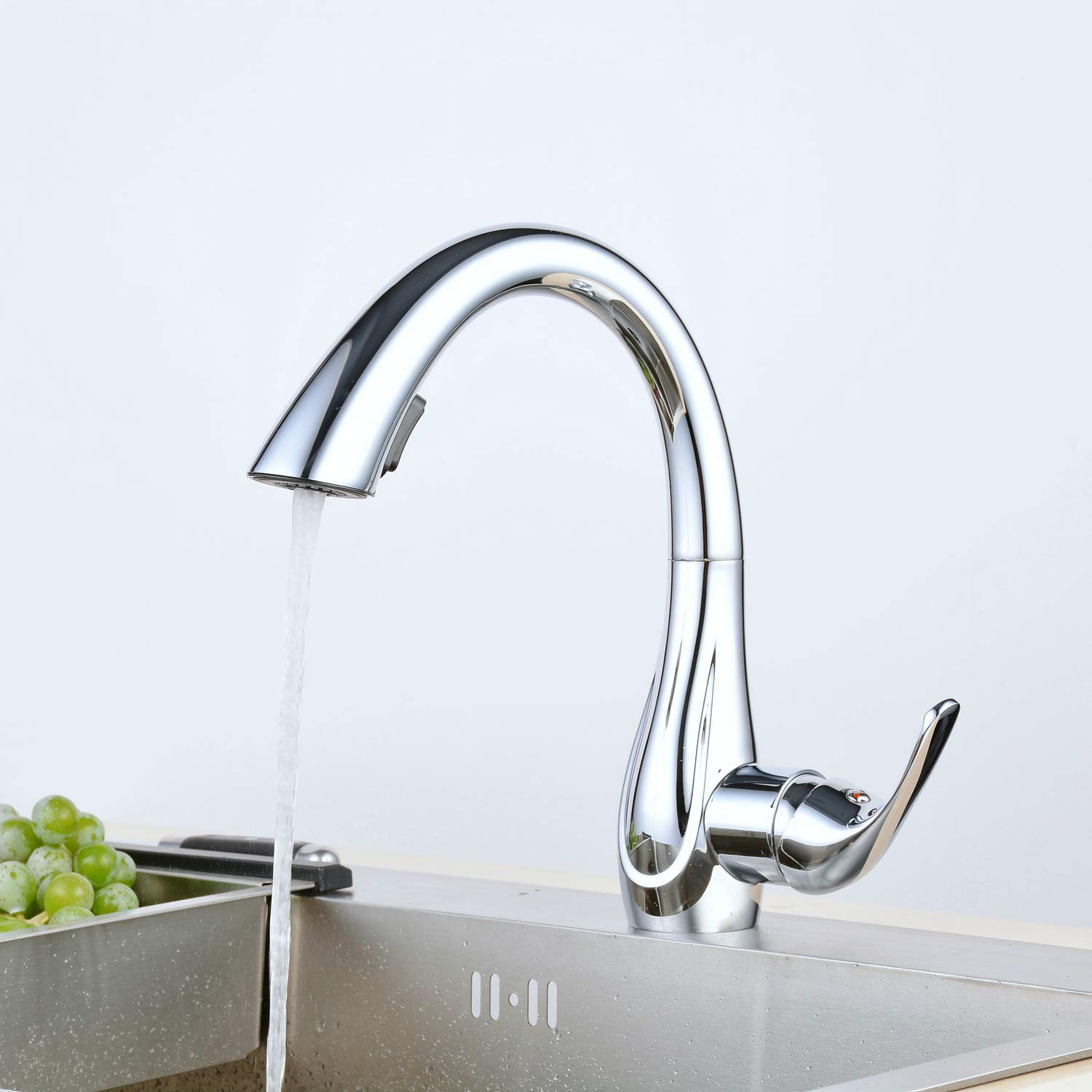 Miscelatore Rubinetto Cucina Estraibile Doccetta 360