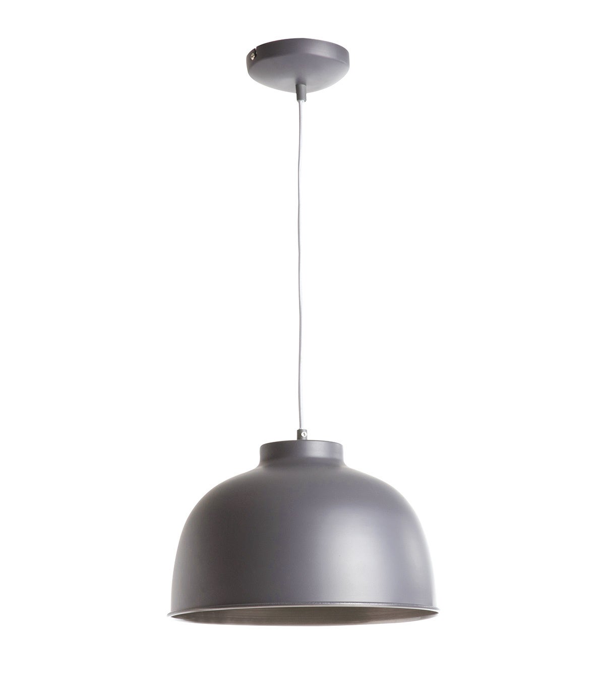 suspension chicago gris, métal, diam. 31,5 cm, - 3