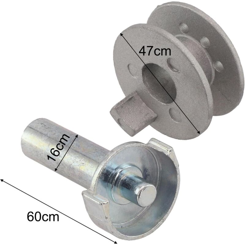 Accessoire pour parasol en alliage d'aluminium – Poignée romaine réglable – Stabilité supérieure pour jardins et plages - 4