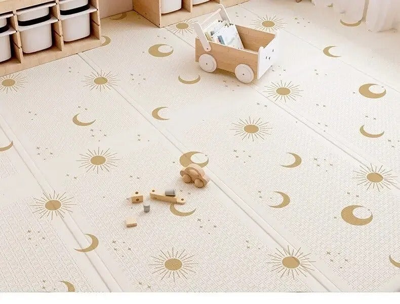 ZAEWRY Tapis de jeu pour tout-petits, 150*180cm, tapis de sol pour bébé, sûr et antidérapant, convient aux chambres et aux salons (05) - 5