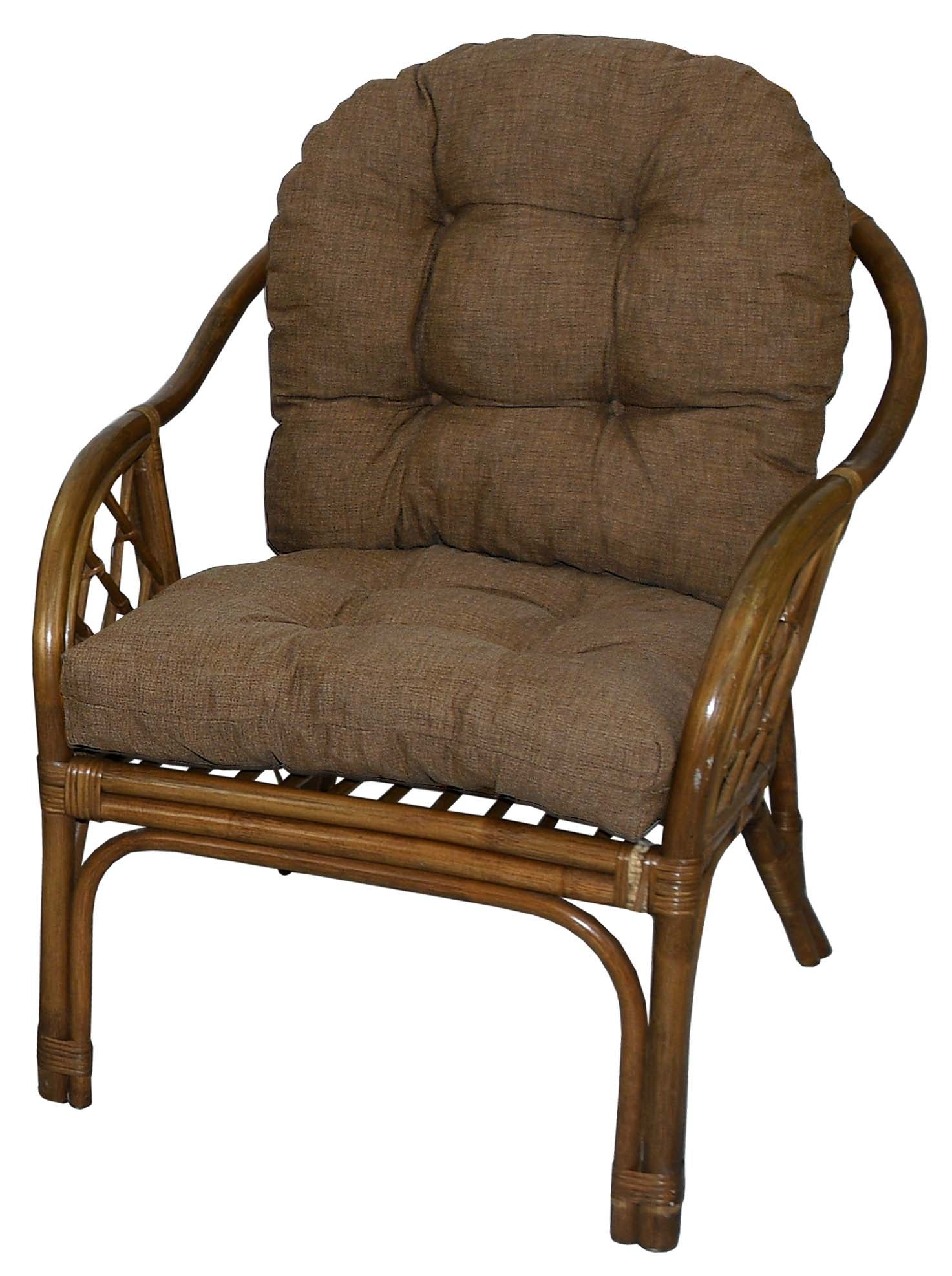 Poduszka na fotel rattanowy AMPO brązowy 1 szt.