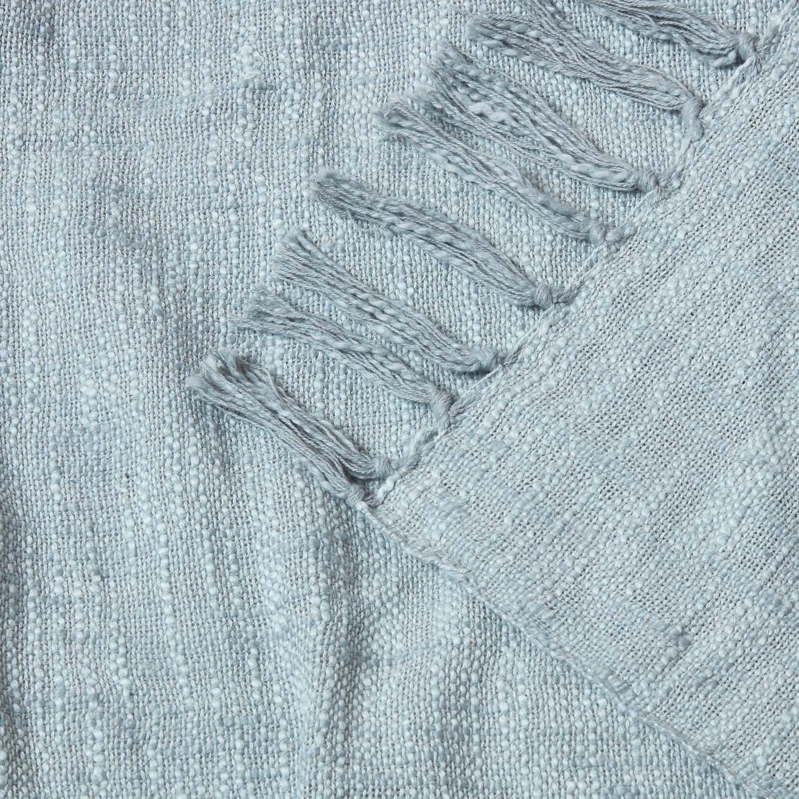 Homescapes Jeté de lit ou de canapé Gris Nirvana en coton, 150 x 200 cm - 5