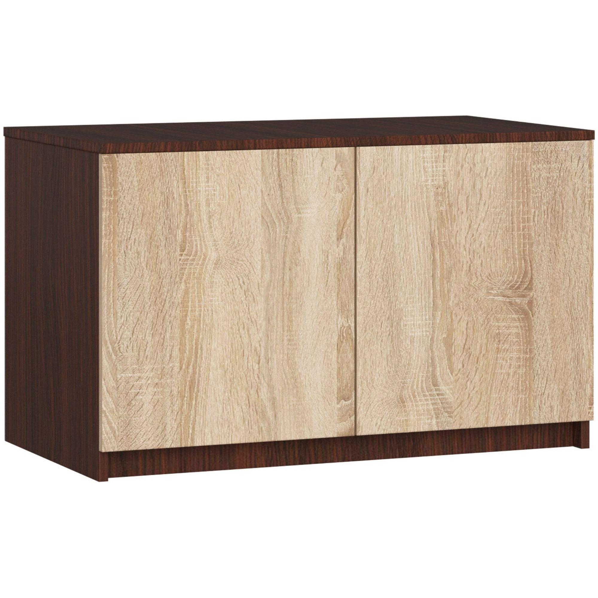 Nadstawka na szafę AKORD S90 Wenge 90 cm 2 drzwi kolor Dąb Sonoma mat 2 półki 90x51x55 cm