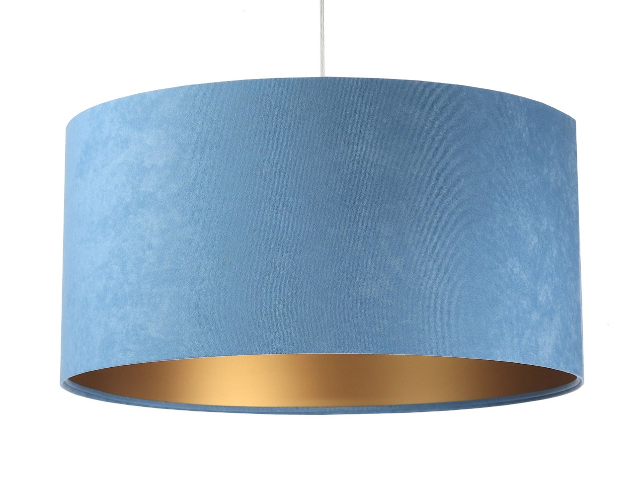 Lampa wisząca HOME 30 błękitna/złota