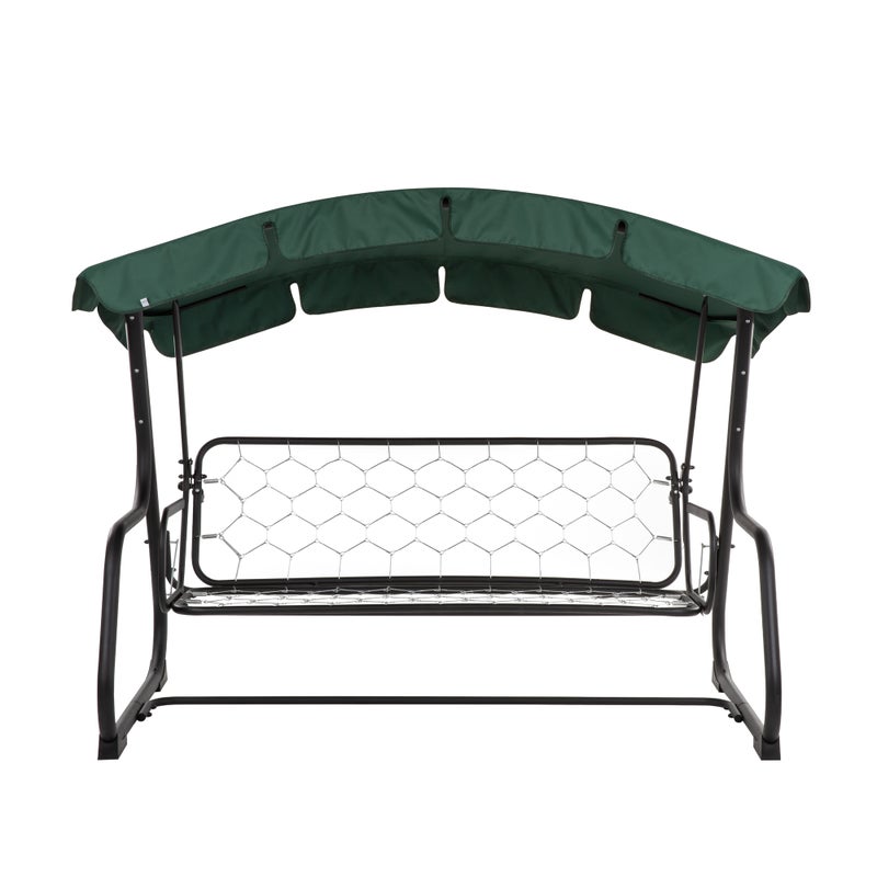 Dach do huśtawki ogrodowej 224 x 124 cm Ravenna zielony PATIO