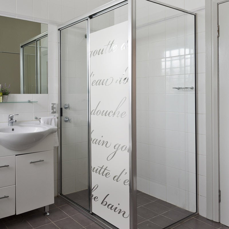 Adesivo porta di doccia Doccia letteraria - Sticker adesivo - adesivi murali - 185x55cm - 3