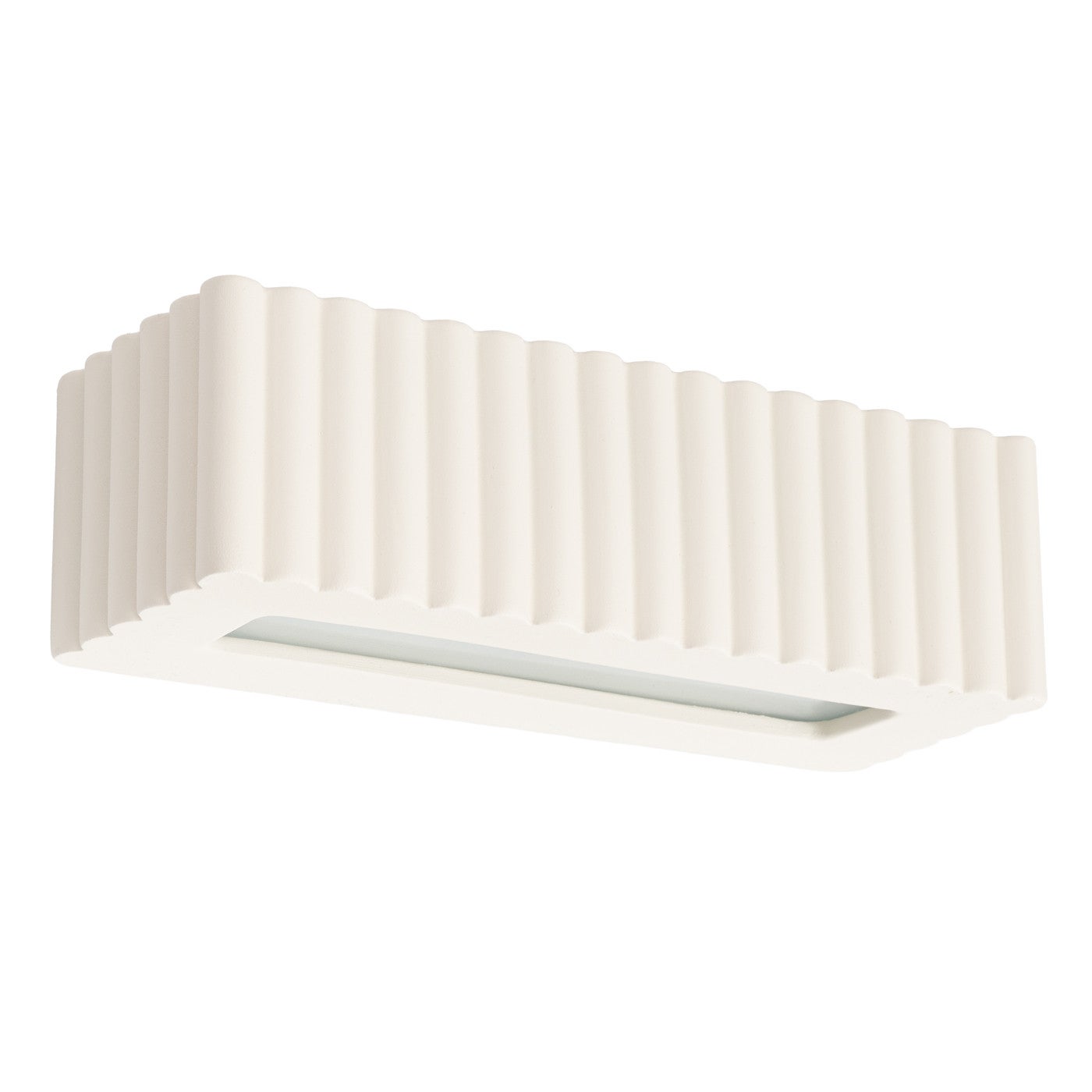 Kinkiet ścienny ryflowany RIGATA beżowy 1xE27x20W ceramika / gips wym:10x34x12cm IP20 Sollux Lighting