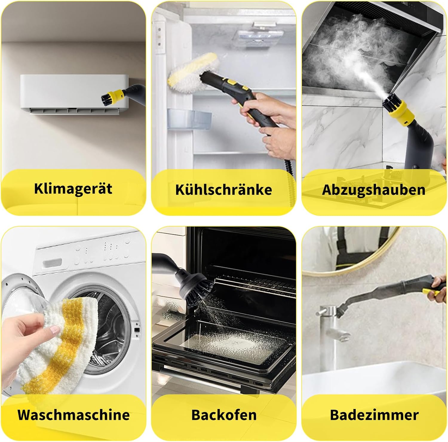 Zestaw 10 szczotek okrągłych do parownicy Kärcher Easyfix SC1 SC2 SC3 SC4 SC5 - szczotki okrągłe - części zamienne do parownicy - 6