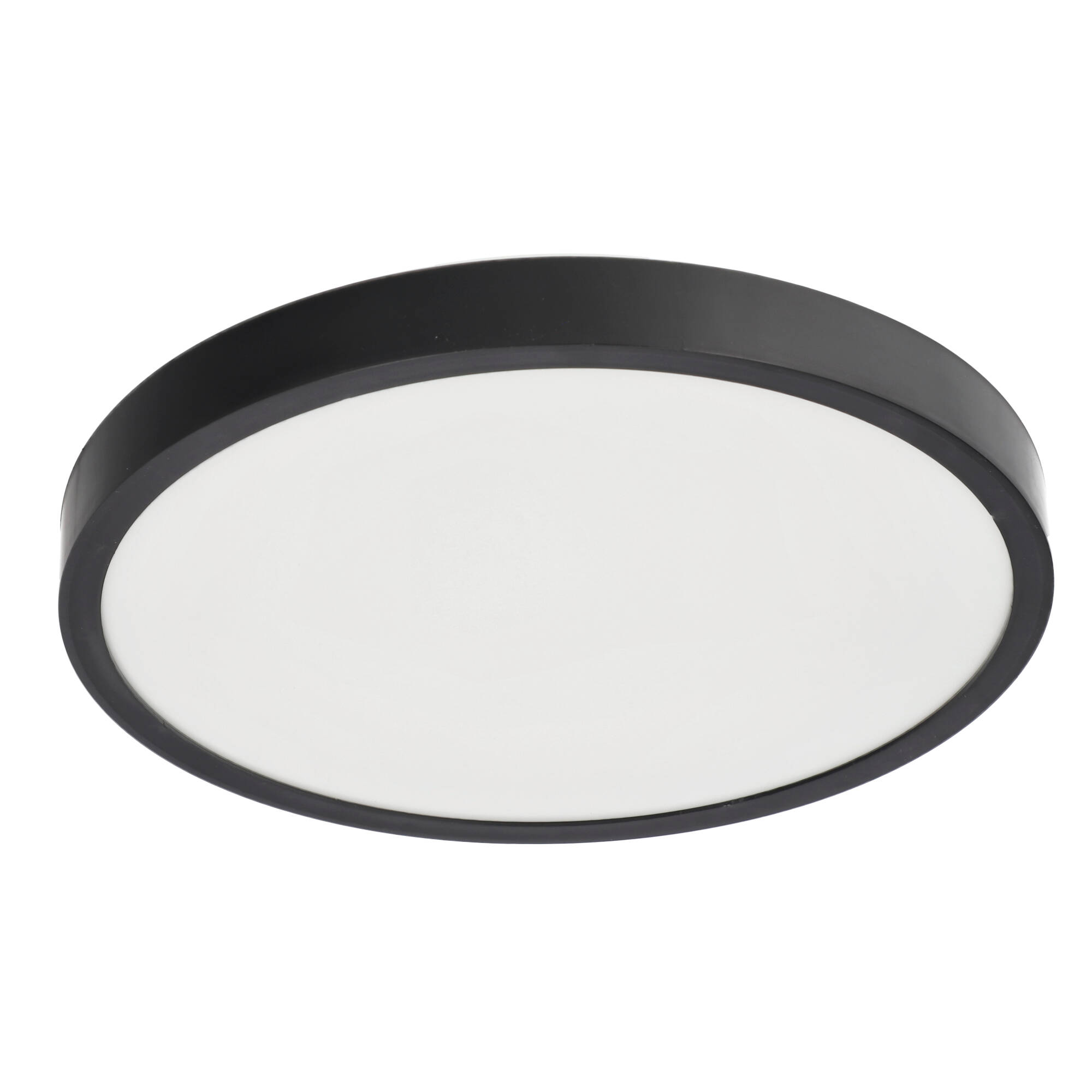 Plafon LED PERETI 18W czarny pierścień 29,5cm, 3000K barwa ciepła, 1800lm, IP44, 220-240V EDO SOLUTIONS