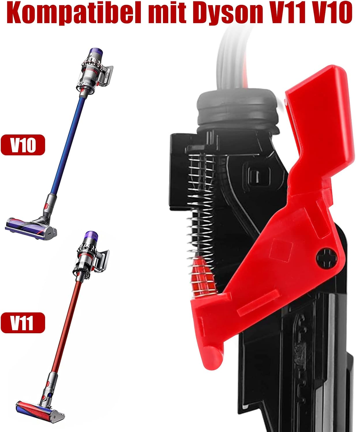 la compatibilité Bouton de déclenchement renforcé pour aspirateur Dyson V11 V10 Pièces de Rechange améliorées, Outil de réparation de Bouton - 3
