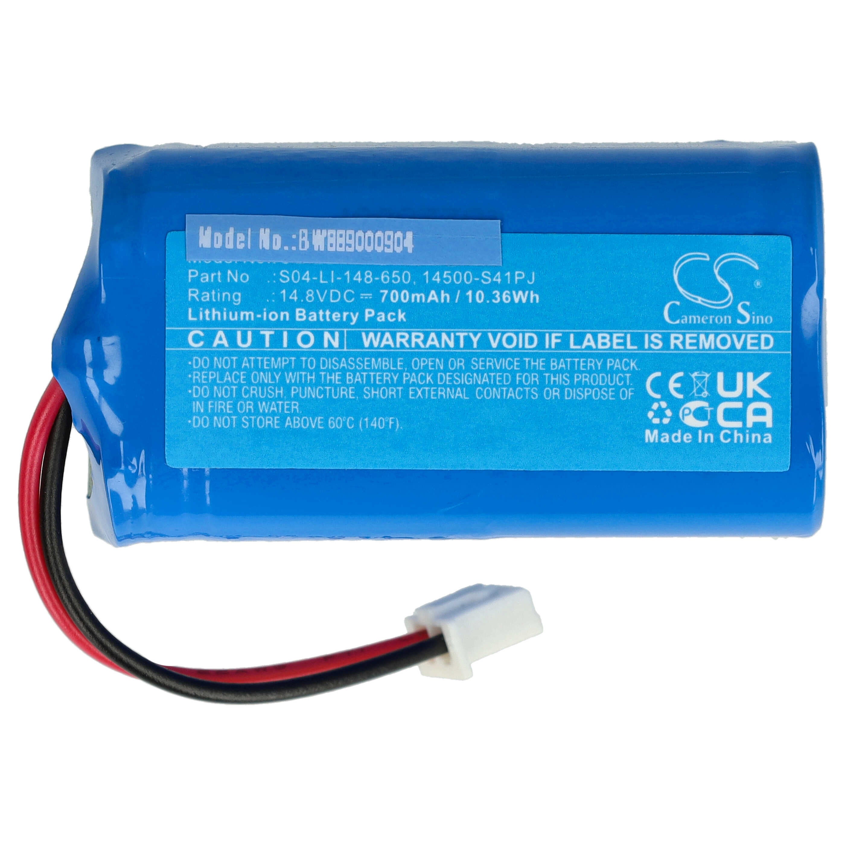 Vhbw Batteria Compatibile Per Proscenic NEO 820P E 830P - 2600mAh 14.4V Li-Ion, Sostituisce D071-INR-CH-4S1P MD-C30B