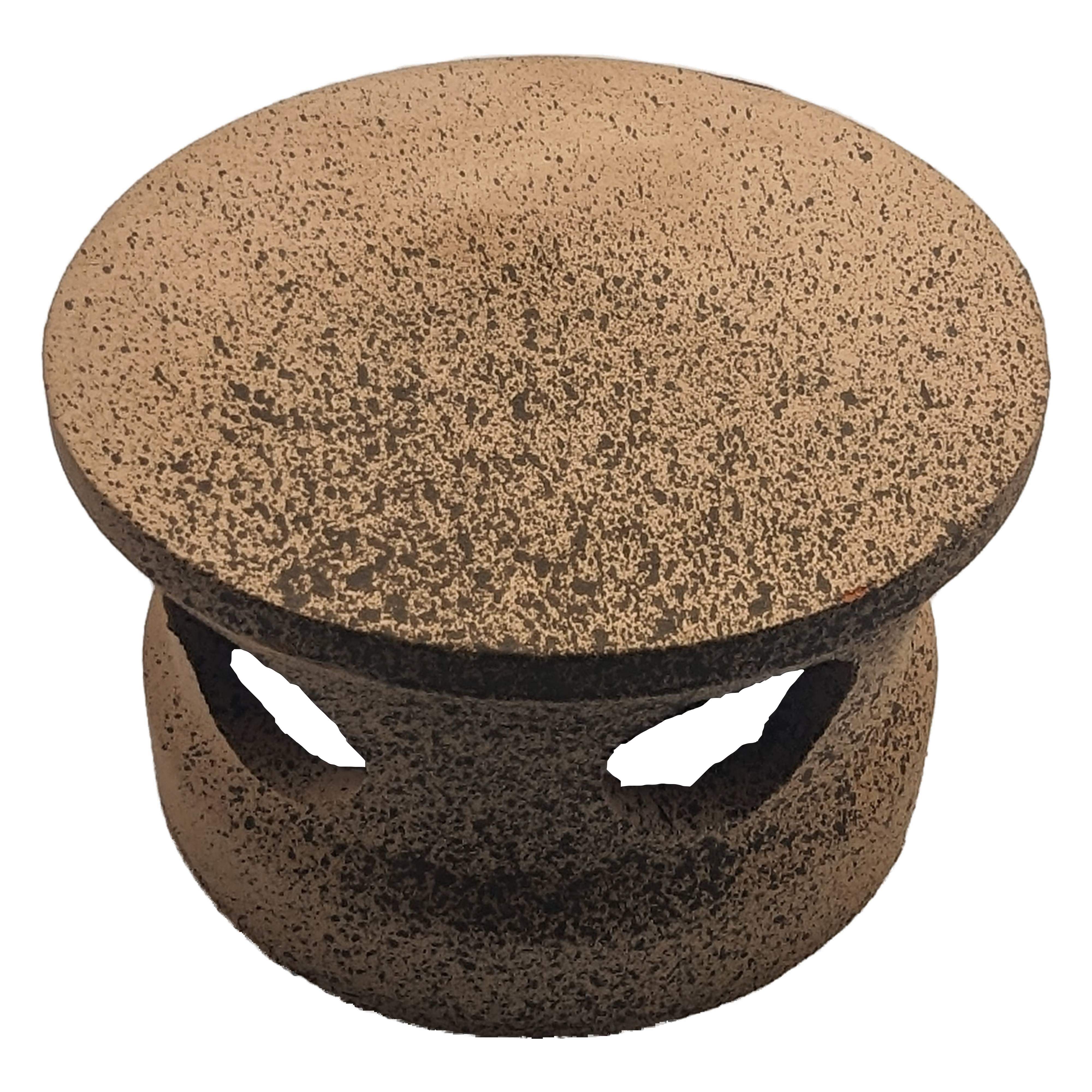 Lanterne de toiture en terre cuite rouge clair tacheté noir, Chapeau pour tuile à douille, Passage tuyau d 150 mm - 2