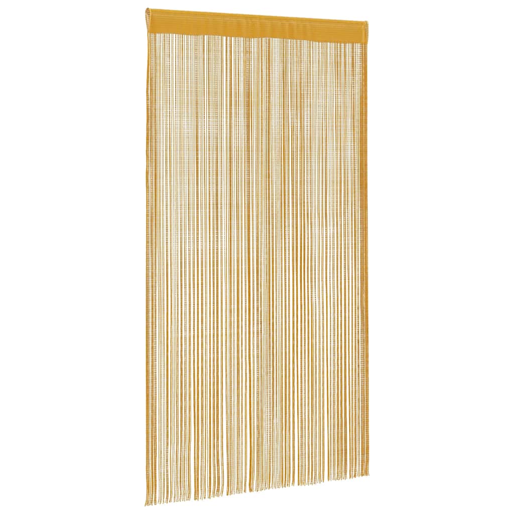 Maison Exclusive - Cortinas de tiras 2 uds doradas 140x250 cm - 3