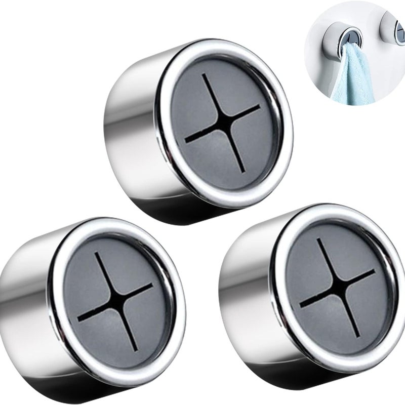 Zestaw 3 wieszaków na ręczniki, samoprzylepne wieszaki na ręczniki, nie wymagają wiercenia, odpowiednie do łazienek, szaf i garderob