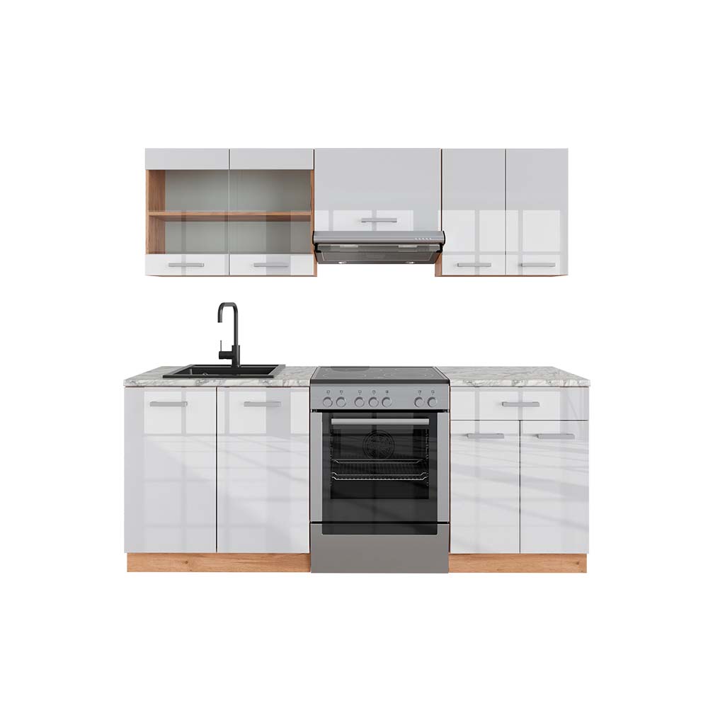 Cuisine Intégrée Vicco R-Line – Sonoma Oak – Kitchenette Coin Repas – Neuve