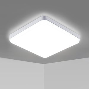 Plafonnier LED 24W 6500K 2400LM - Luminaire Plafonnier 30CM IP44 Etanche Pour Salle De Bain, Cuisine, Chambre