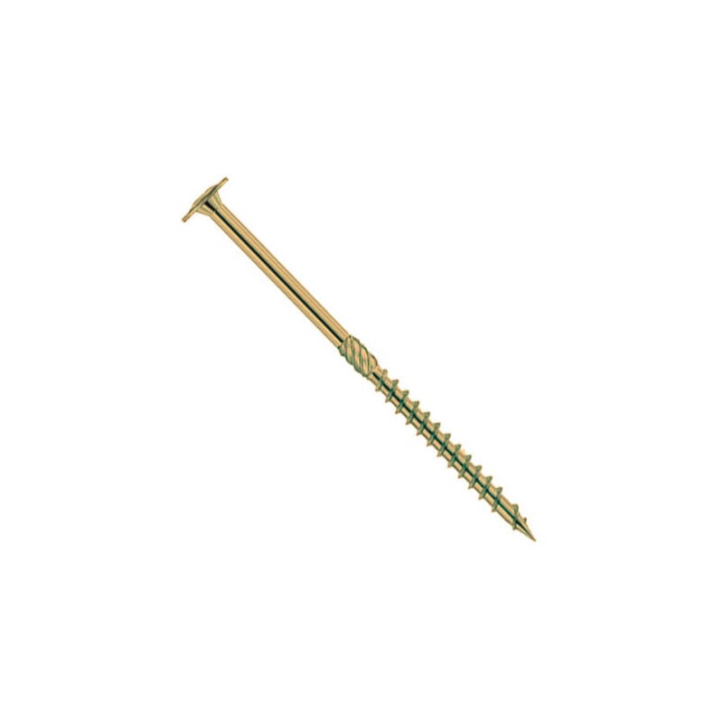 Wkręt do drewna Torx z łbem soczewkowym D.6 x 120 mm - Ocynkowany na żółto - Opakowanie 100 szt. - .@120