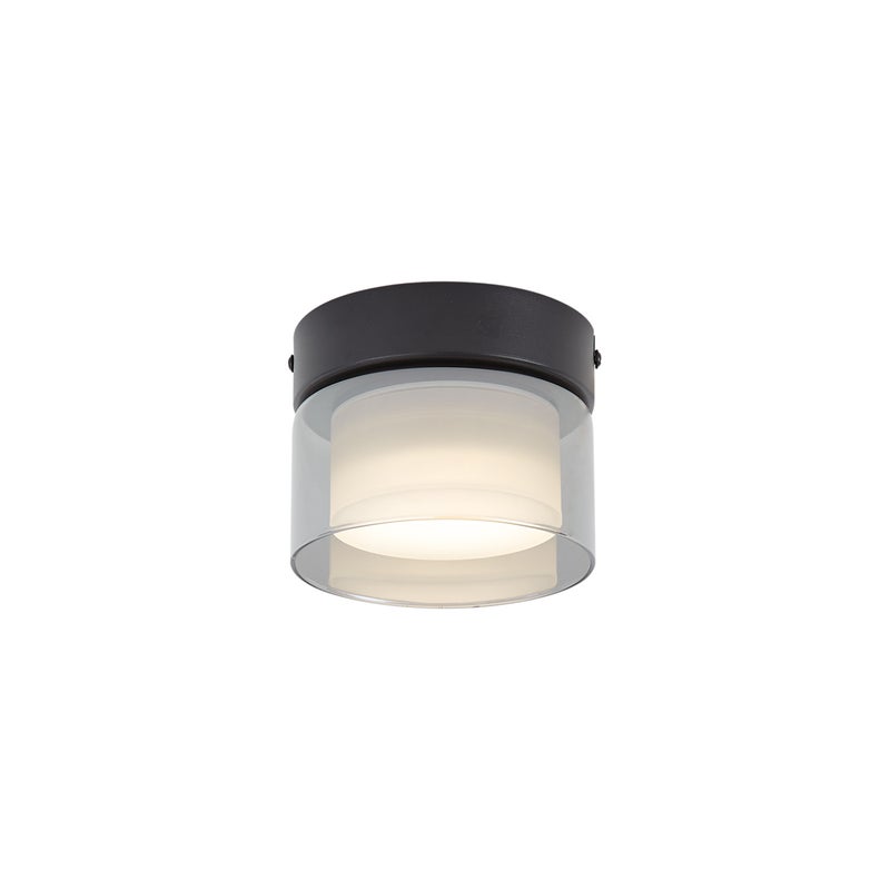 Qazqa nowoczesny plafon zewnętrzny do ogród - Puck - biały, max. 11w, kompatybilny z żarówką LED, gx53, 120cm, IP54, okrągły