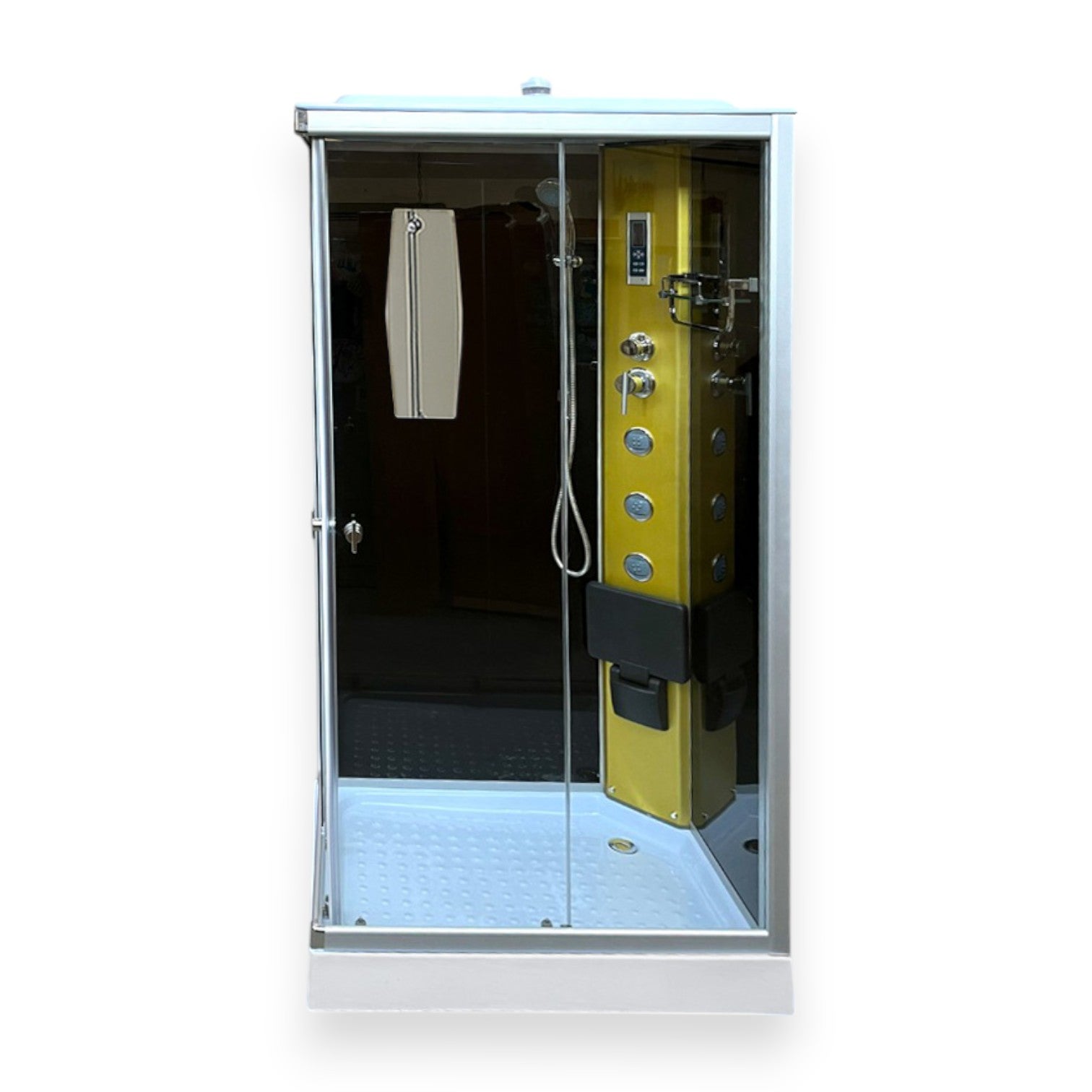 Cabine de duche com hidromassagem 100 x 70 cm - Mars - 4