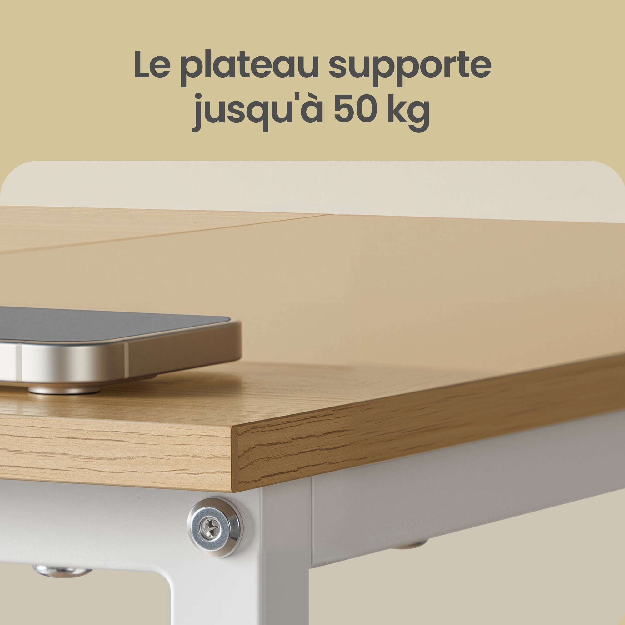 Bureau d’Ordinateur, 3 Étagères, 2 Tiroirs, 160 x 60 x 76 cm, Couleur Chêne et Blanc - 7