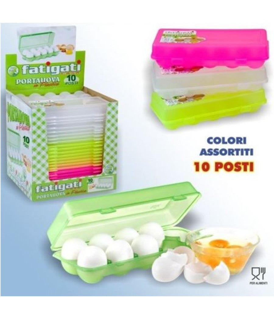 Ohfruit Portauovo Frigo 33cm: Contenitore Plastica Con Scaligiorni E Deflettore Antiscivolo