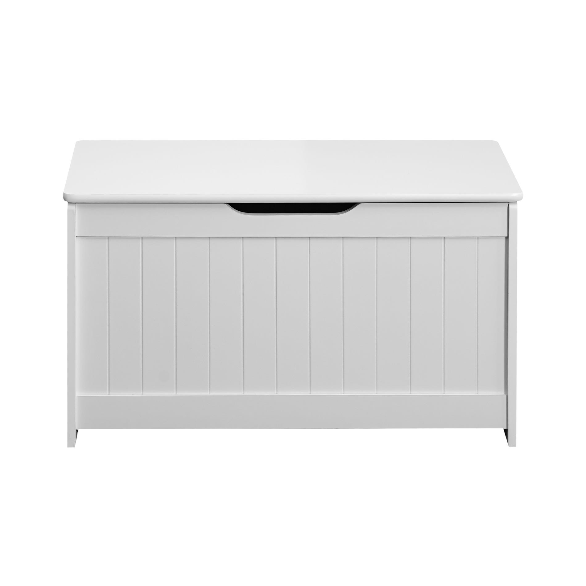 Baule Portagiochi In Legno 62x40x46.5 Cm - Bianco Con Cerniera Sicura | Portatile E Robusto - Foto 8