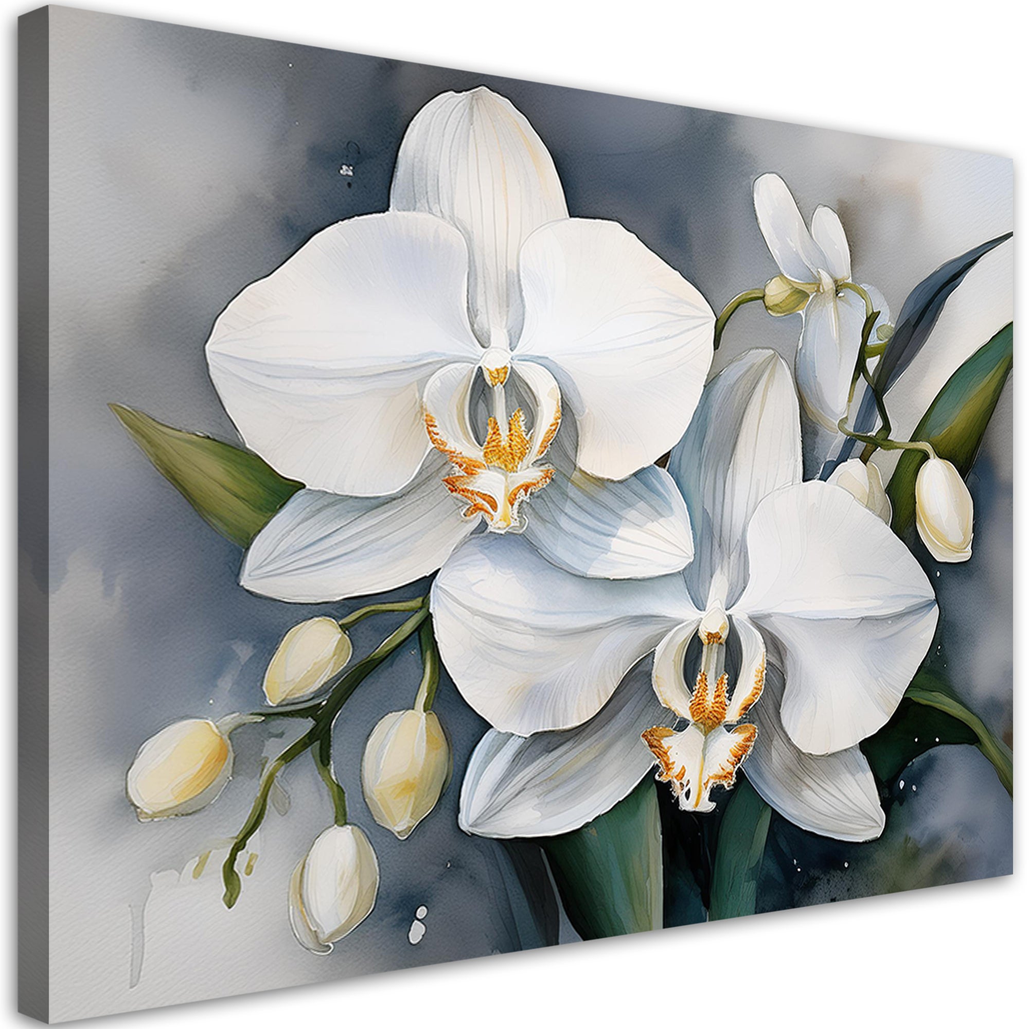 Obraz na płótnie, Kwiat Orchidei Abstrakcja 60x40