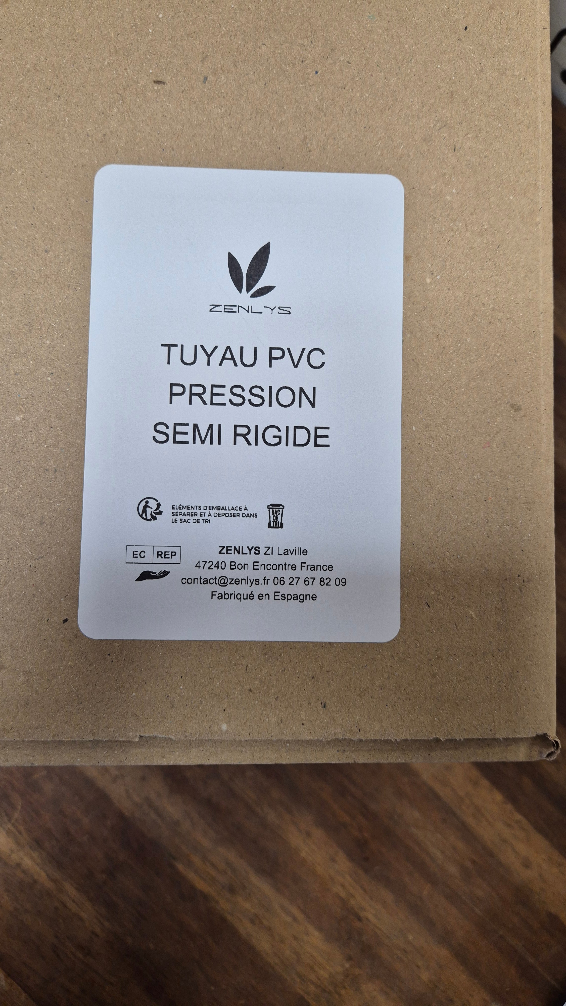 Vente au mètre Tuyau PVC Pression 40mm diamètre extérieur Gris Semi-rigide souple à coller 34mm diam int Piscine et bassins - 6