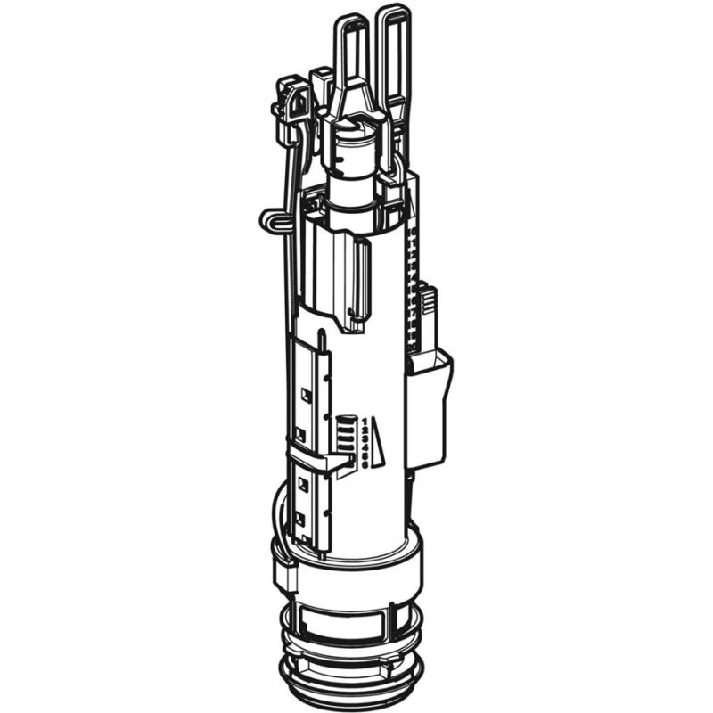 Mécanisme de chasse type 212 complet pour réservoir encastré Geberit 244.820.00.1 - 3