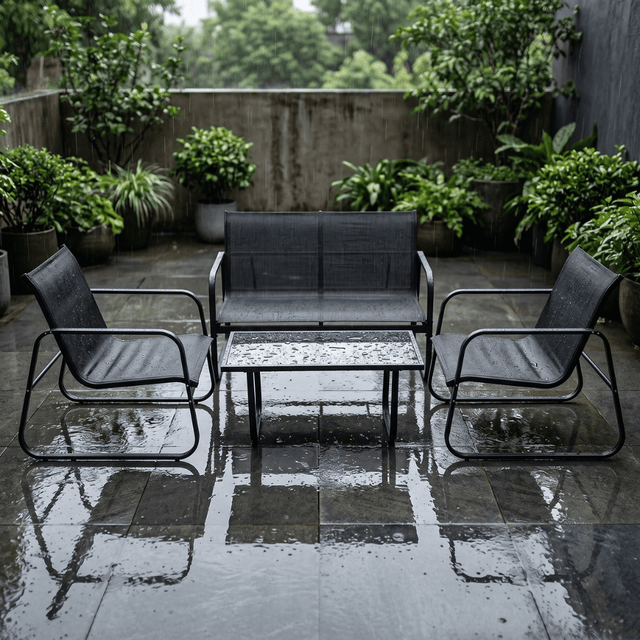 Zestaw mebli ogrodowych taras krzesła stolik sofa FUNFIT GARDEN