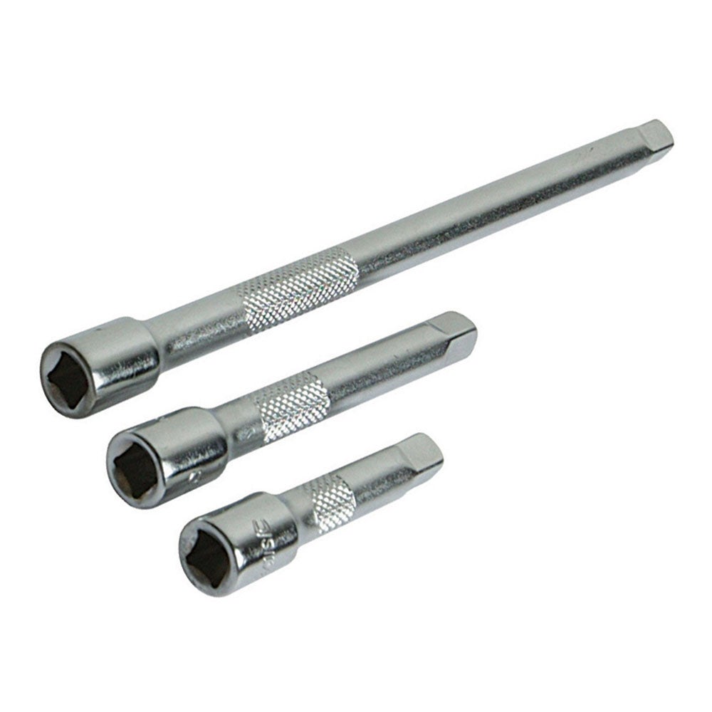 Jeu De 2 Rallonges Carré 1/2" - Longueurs 50mm Et 125mm - Acier Chrome-Vanadium - Pour Cliquet, Barre D'extension