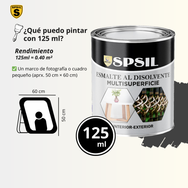 Pintura Esmalte al Disolvente Spsil Color Naranja Brillo para Múltiples Superficies (Valla, Metal, Paredes y Más), Interiores y Exteriores, 750ml - 9