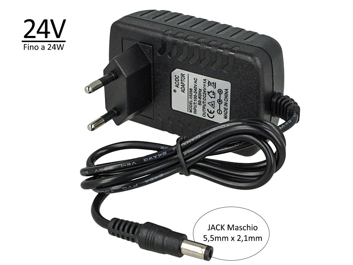 Alimentatore Switching 9-24 V Stabilizzato 1500mA Max 36W IPW-NTS1500S Goobay