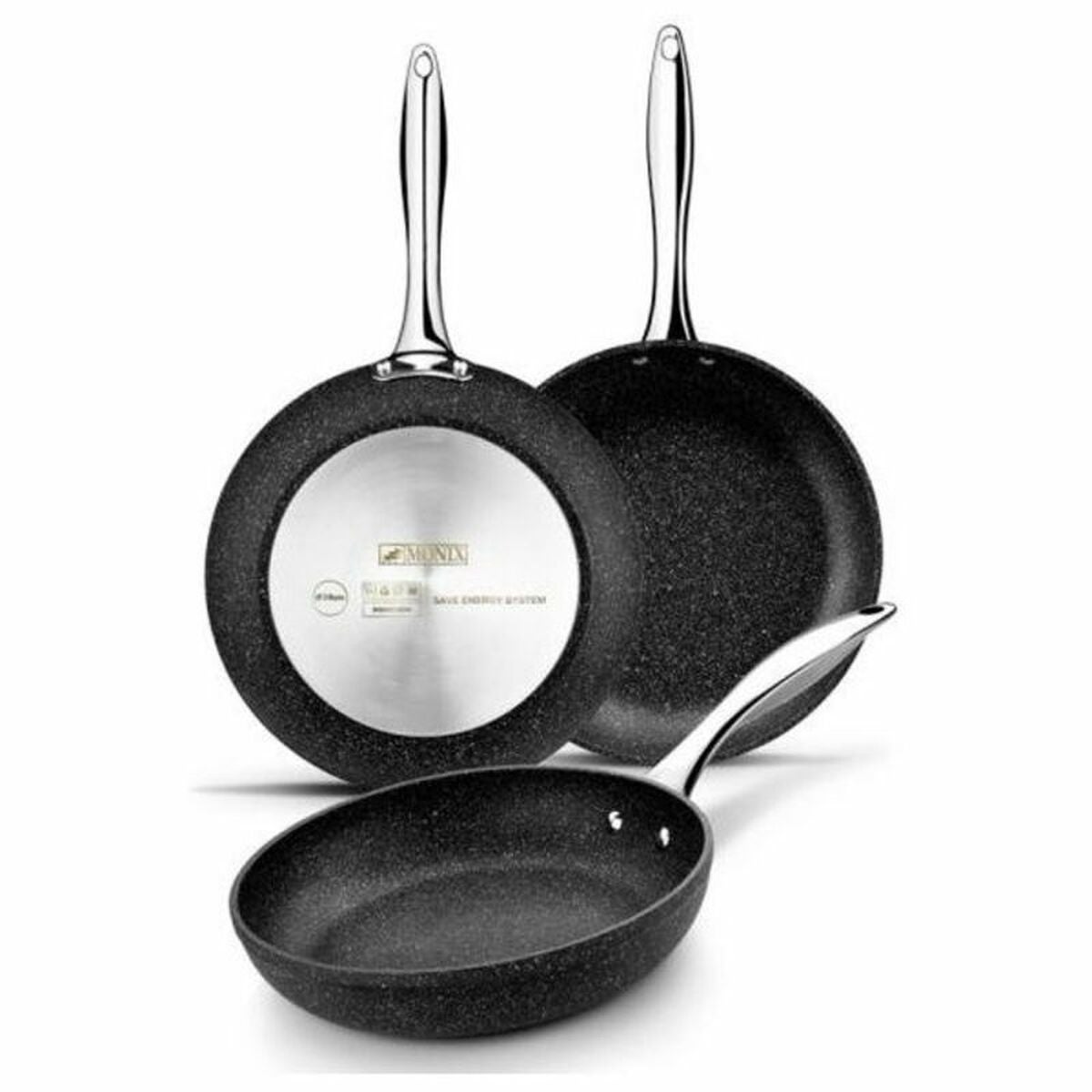Monix Sartén M741220 Ø 20 Cm Quantanium Negro , Leroy Merlin
