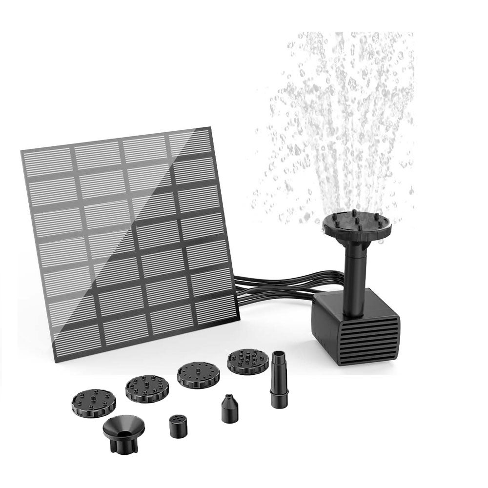Kit Fontana Galleggiante Pompa Fontana Solare 2.5W - Kit Galleggiante Per Giardino E Laghetto Fontana Giardino Solare