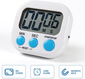 Timer Da Cucina Digitale Kyzistn Con Magnete, Allarme Forte, Display A Cifre Grandi, Conto Alla Rovescia E Interruttore ON/OFF - 3