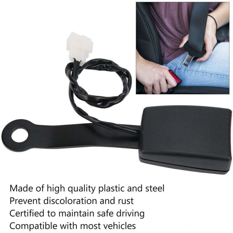 Boucle de ceinture de sécurité de 7,48 pouces avec fil de remplacement universel certifié en acier antifading pour voiture - 3