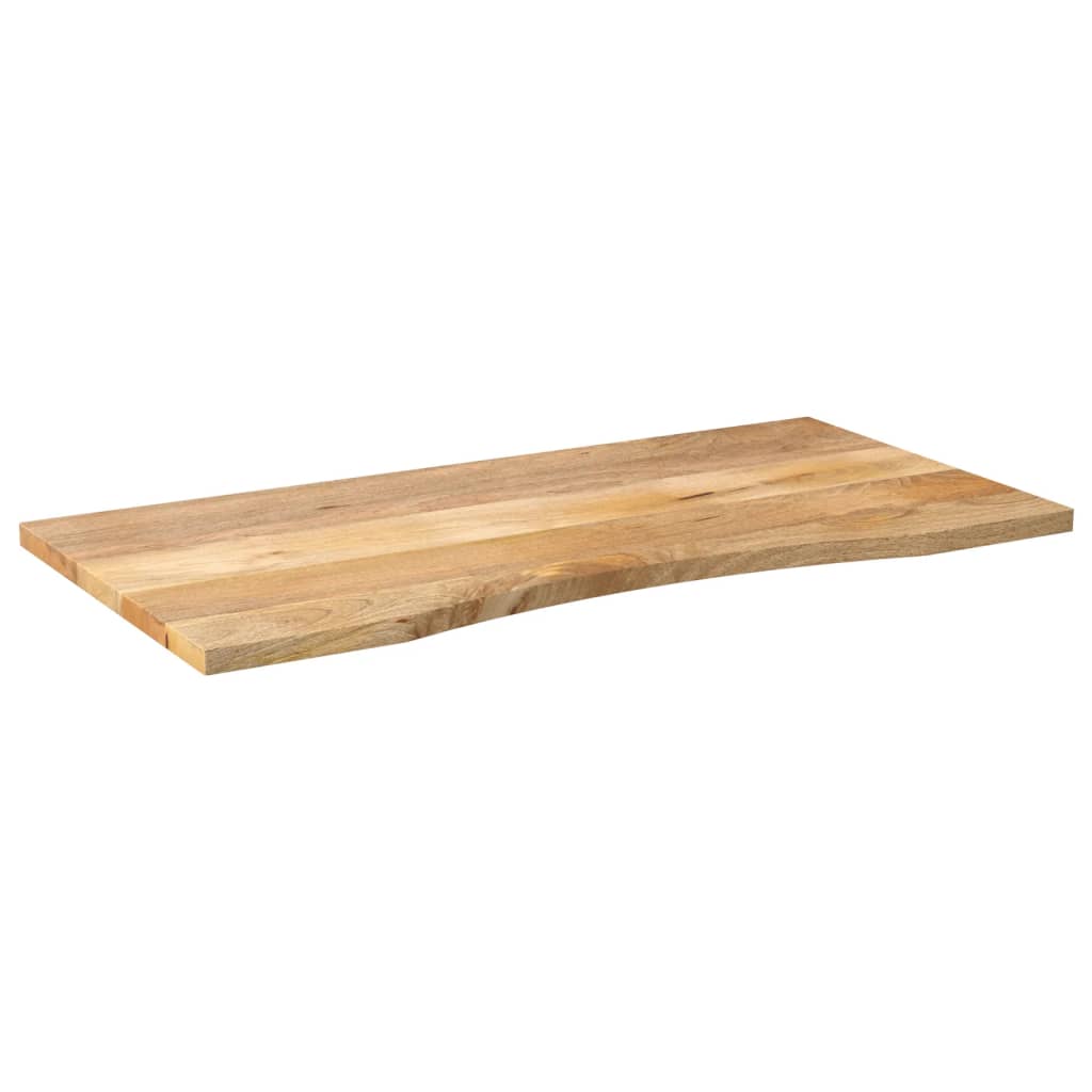 Maison Exclusive - Dessus de bureau avec courbe 140x50x2,5 cm manguier massif brut - 2